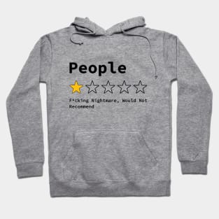 People One Star Review Sarcastic Hoodie
